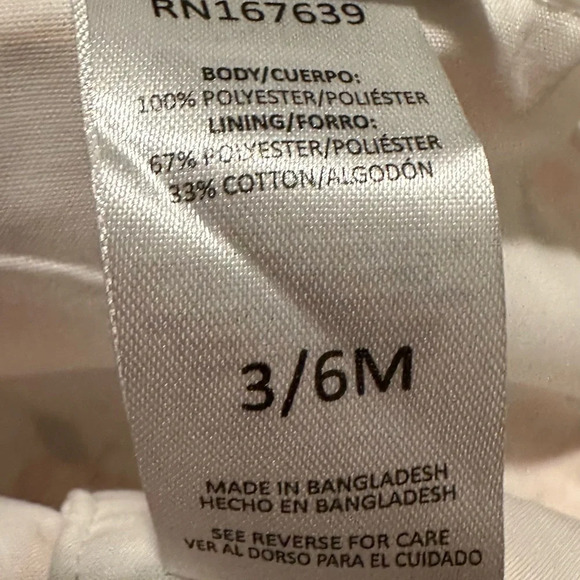 Nicole Miller Peach Print Toddler Kids Dress - Picture 2 of 5